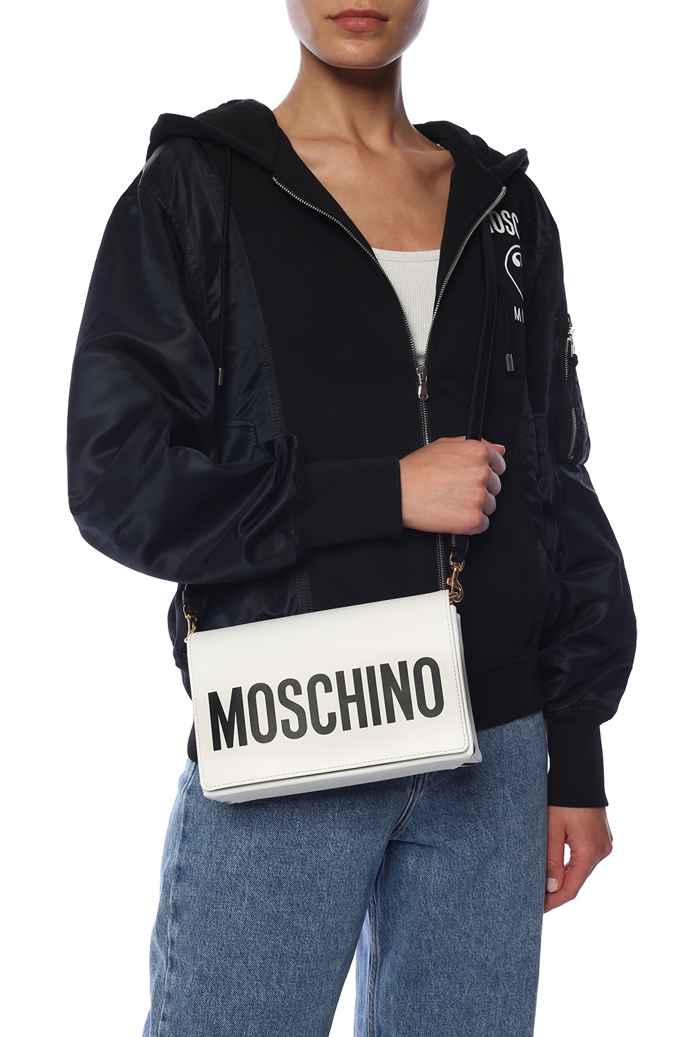 Moschino Logoprinted shoulder bag Women's Bags Vitkac
